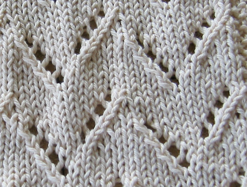 Stitch Pattern Zig Zag Eyelet Lace Lindy's Knits & Laces